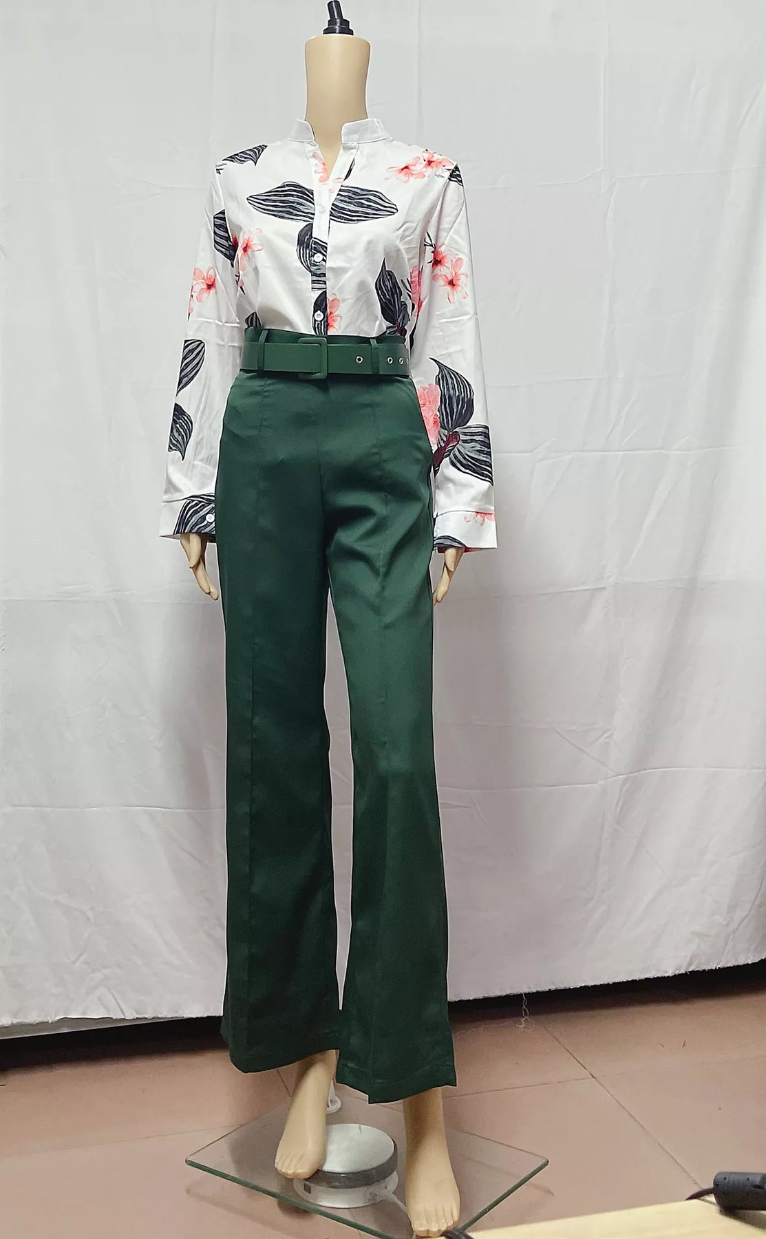 Latest Design Elegant Classic Two Piece Pants Set Women Long